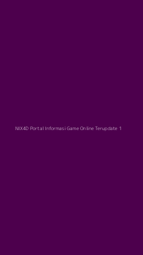 Tampilan Antarmuka Aplikasi Nix4d Portal Informasi Game Online Terupdate - 1
