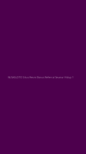 Tampilan Antarmuka Aplikasi Nusasloto Situs Resmi Bonus Referral Seumur Hidup - 1