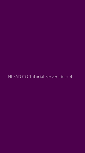 Tampilan Antarmuka Aplikasi Nusatoto Tutorial Server Linux - 4