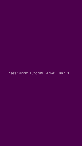 Tampilan Antarmuka Aplikasi Nasa4dcom Tutorial Server Linux - 1