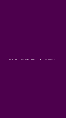 Tampilan Antarmuka Aplikasi Nekopoi Ind Cara Main Togel Colok Jitu Pemula - 1