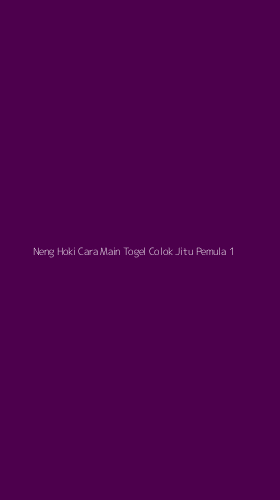 Tampilan Antarmuka Aplikasi Neng Hoki Cara Main Togel Colok Jitu Pemula - 1