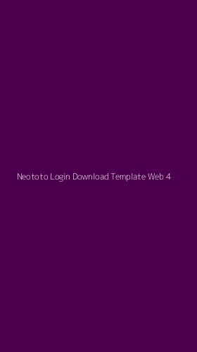 Tampilan Antarmuka Aplikasi Neototo Login Download Template Web - 4