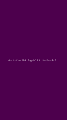 Tampilan Antarmuka Aplikasi Nimotv Cara Main Togel Colok Jitu Pemula - 1