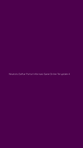 Tampilan Antarmuka Aplikasi Ninatoto Daftar Portal Informasi Game Online Terupdate - 4