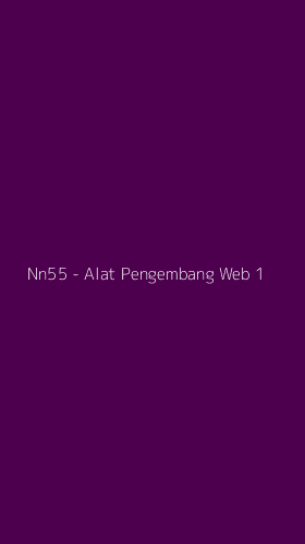 Tampilan Antarmuka Aplikasi Nn55 - Alat Pengembang Web - 1