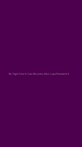 Tampilan Antarmuka Aplikasi No Togel Celurit Cara Recovery Akun Lupa Password - 4