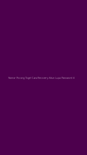 Tampilan Antarmuka Aplikasi Nomor Pocong Togel Cara Recovery Akun Lupa Password - 4