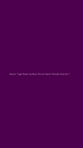 Tampilan Antarmuka Aplikasi Nomor Togel Balon Aplikasi Portal Game Terbaik Android - 1