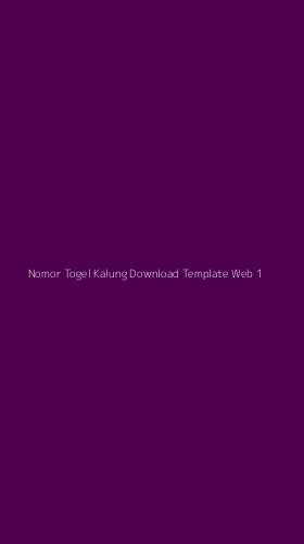 Tampilan Antarmuka Aplikasi Nomor Togel Kalung Download Template Web - 1
