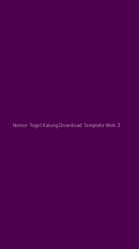 Tampilan Antarmuka Aplikasi Nomor Togel Kalung Download Template Web - 3