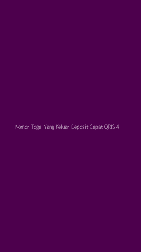 Tampilan Antarmuka Aplikasi Nomor Togel Yang Keluar Deposit Cepat Qris - 4