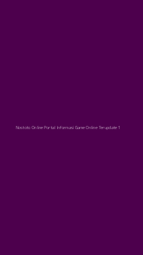 Tampilan Antarmuka Aplikasi Nostoto Online Portal Informasi Game Online Terupdate - 1
