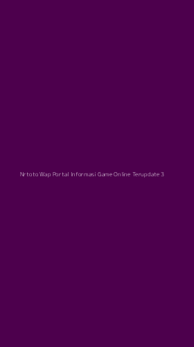 Tampilan Antarmuka Aplikasi Nrtoto Wap Portal Informasi Game Online Terupdate - 3