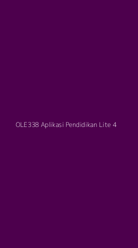 Tampilan Antarmuka Aplikasi Ole338 Aplikasi Pendidikan Lite - 4