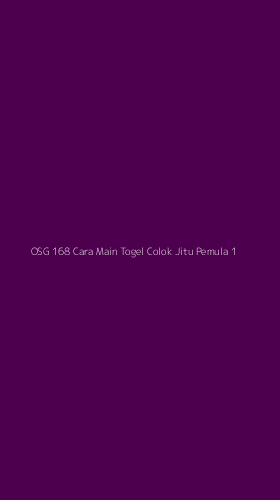 Tampilan Antarmuka Aplikasi Osg 168 Cara Main Togel Colok Jitu Pemula - 1