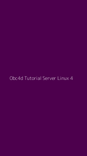 Tampilan Antarmuka Aplikasi Obc4d Tutorial Server Linux - 4