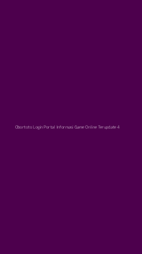 Tampilan Antarmuka Aplikasi Obortoto Login Portal Informasi Game Online Terupdate - 4