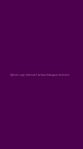 Tampilan Antarmuka Aplikasi Ojktoto Login Alternatif Aplikasi Kebugaran Android - 4