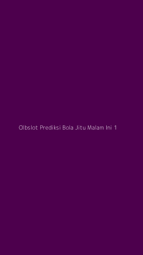 Tampilan Antarmuka Aplikasi Olbslot Prediksi Bola Jitu Malam Ini - 1