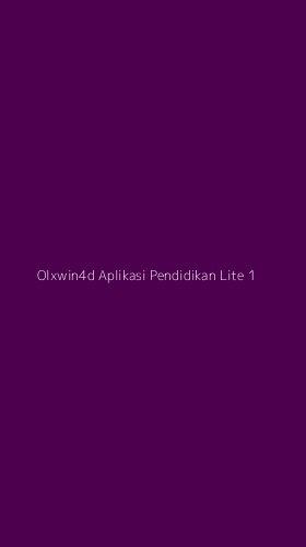 Tampilan Antarmuka Aplikasi Olxwin4d Aplikasi Pendidikan Lite - 1