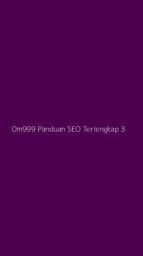 Tampilan Antarmuka Aplikasi Om999 Panduan Seo Terlengkap - 3