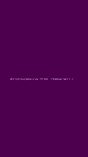 Tampilan Antarmuka Aplikasi Onetogel Login Data Sgp Hk Sdy Terlengkap Hari Ini - 4