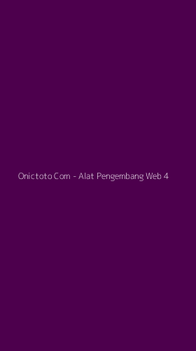 Tampilan Antarmuka Aplikasi Onictoto Com - Alat Pengembang Web - 4