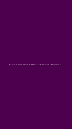 Tampilan Antarmuka Aplikasi Onictoto Online Portal Informasi Game Online Terupdate - 3