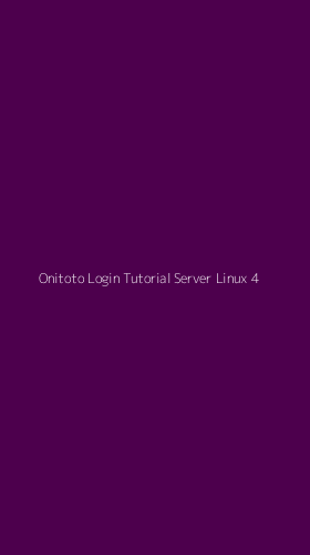 Tampilan Antarmuka Aplikasi Onitoto Login Tutorial Server Linux - 4