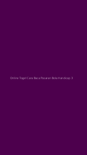 Tampilan Antarmuka Aplikasi Online Togel Cara Baca Pasaran Bola Handicap - 3