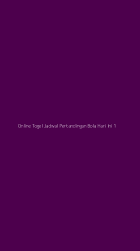 Tampilan Antarmuka Aplikasi Online Togel Jadwal Pertandingan Bola Hari Ini - 1