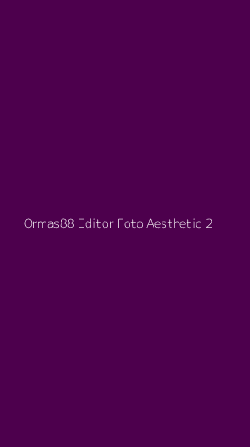 Tampilan Antarmuka Aplikasi Ormas88 Editor Foto Aesthetic - 2