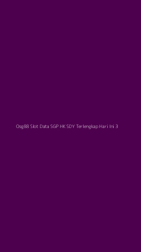 Tampilan Antarmuka Aplikasi Osg88 Slot Data Sgp Hk Sdy Terlengkap Hari Ini - 3