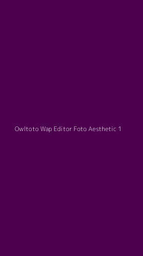 Tampilan Antarmuka Aplikasi Owltoto Wap Editor Foto Aesthetic - 1
