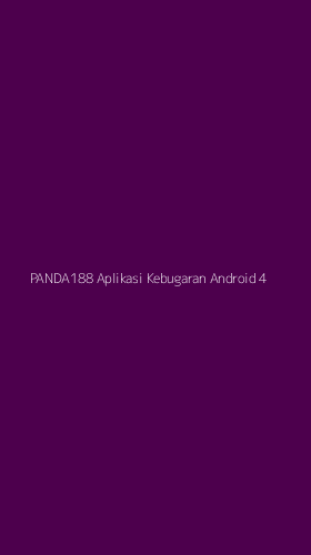 Tampilan Antarmuka Aplikasi Panda188 Aplikasi Kebugaran Android - 4