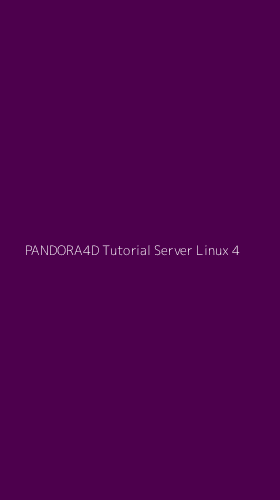 Tampilan Antarmuka Aplikasi Pandora4d Tutorial Server Linux - 4