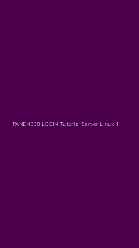 Tampilan Antarmuka Aplikasi Panen338 Login Tutorial Server Linux - 1