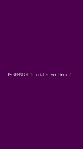 Tampilan Antarmuka Aplikasi Panenslot Tutorial Server Linux - 2