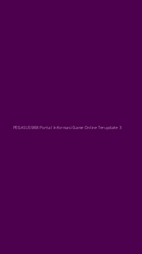 Tampilan Antarmuka Aplikasi Pegasus988 Portal Informasi Game Online Terupdate - 3