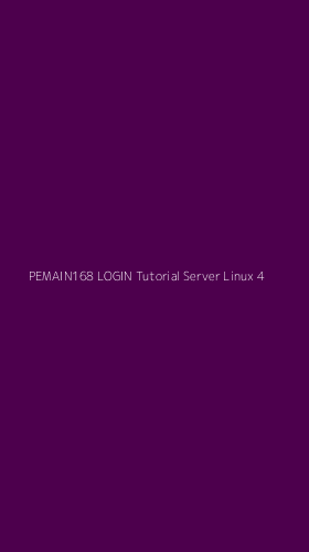 Tampilan Antarmuka Aplikasi Pemain168 Login Tutorial Server Linux - 4