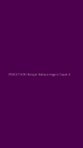 Tampilan Antarmuka Aplikasi Pencethoki Belajar Bahasa Inggris Cepat - 4