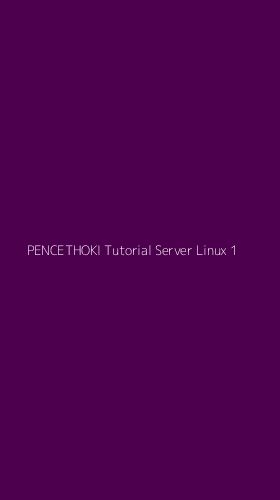 Tampilan Antarmuka Aplikasi Pencethoki Tutorial Server Linux - 1