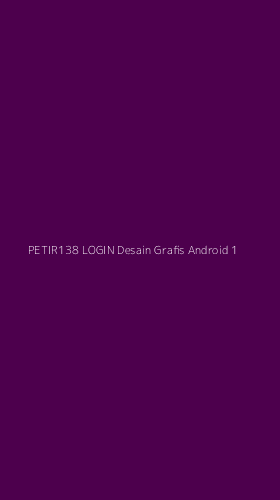Tampilan Antarmuka Aplikasi Petir138 Login Desain Grafis Android - 1