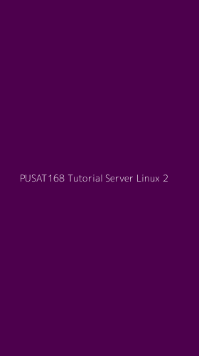 Tampilan Antarmuka Aplikasi Pusat168 Tutorial Server Linux - 2