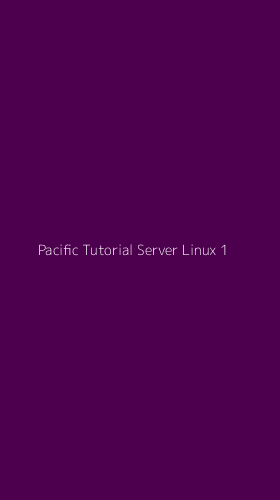 Tampilan Antarmuka Aplikasi Pacific Tutorial Server Linux - 1