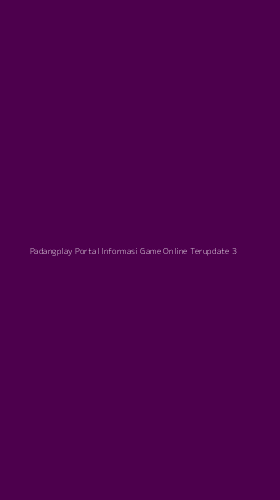 Tampilan Antarmuka Aplikasi Padangplay Portal Informasi Game Online Terupdate - 3