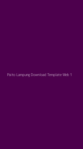 Tampilan Antarmuka Aplikasi Paito Lampung Download Template Web - 1