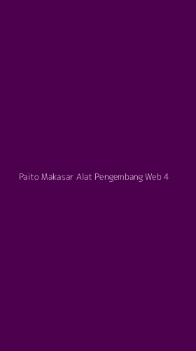 Tampilan Antarmuka Aplikasi Paito Makasar Alat Pengembang Web - 4