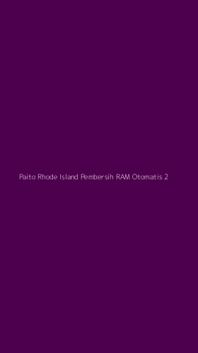 Tampilan Antarmuka Aplikasi Paito Rhode Island Pembersih Ram Otomatis - 2